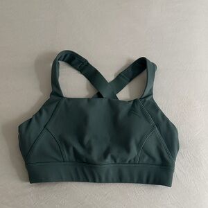 Oner Active Green Cross-Back Sports Bra
